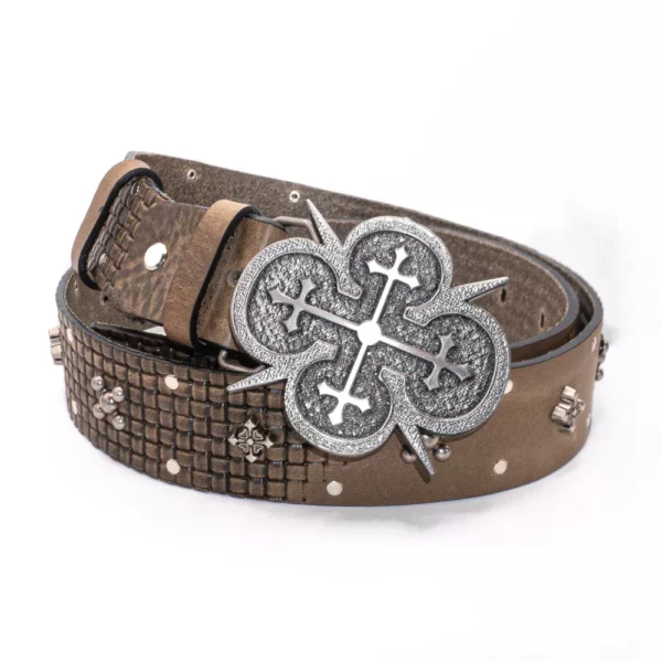 Walnut Studded Belt